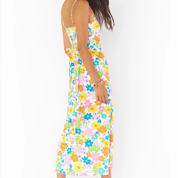 Show Me Your Mumu Amalfi Coast Sun Dress Retro Floral Midi Adj Straps NWT - Picture 3 of 11